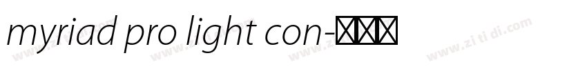 myriad pro light con字体转换